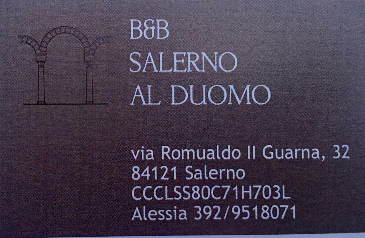 B&B Salerno Al Duomo Eksteriør bilde